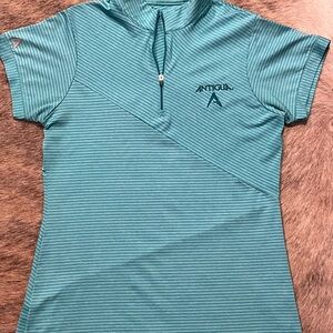 Antigua Quarter-Zip Polo | Small | Green | Great Condition